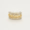 Boucles d'oreilles Boucle d'oreilles or gris et jaune, diamants 58 Facettes CHA5466