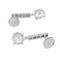 Boucles d'oreilles Boucles d'oreilles or blanc, diamants. 58 Facettes 33788