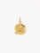 Pendentif Médaille amour AUGIS ronde Plus qu'hier Moins que Demain or jaune diamant rubis 58 Facettes J626