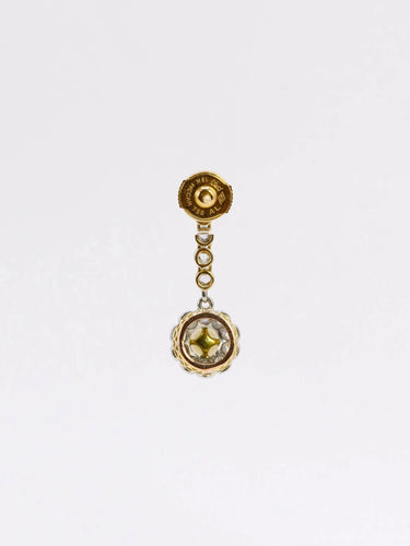 Boucles d'oreilles Boucles d'oreilles pendantes Belle Epoque diamants perles 58 Facettes J257B