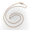 Collier Chaîne à maillons Belcher italiens en or rose 14 carats 58 Facettes A2003X