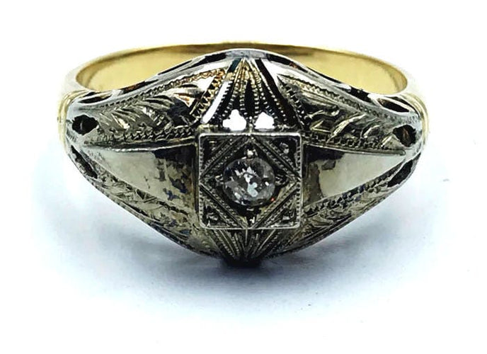 Bague Bague en diamant, début du XXe siècle 58 Facettes