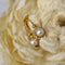 Boucles d'oreilles Fines dormeuses anciennes or jaune perle 58 Facettes 19-022A