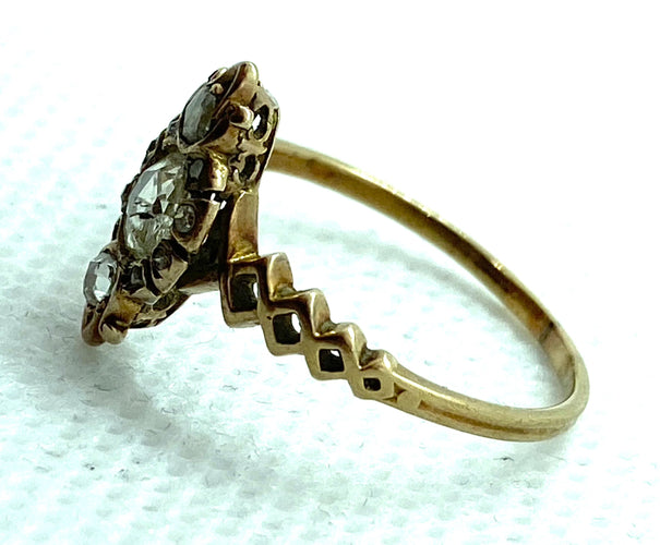 Bague 58 Bague en diamants anglais 58 Facettes
