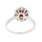 Bague 54 Bague Pompadour Or blanc Grenat 58 Facettes 3681303RV