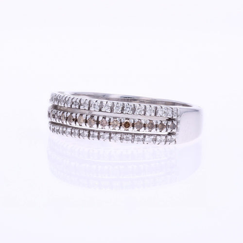 Bague 52 Bague jonc triple rang diamants 58 Facettes 20-040
