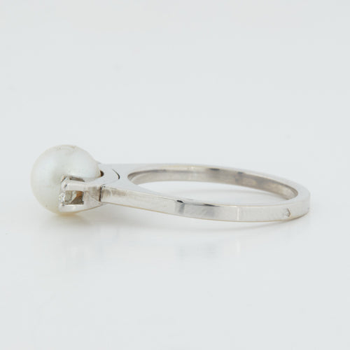 Bague 52 BAGUE EN OR BLANC 18 CARATS 58 Facettes REF 1051/17