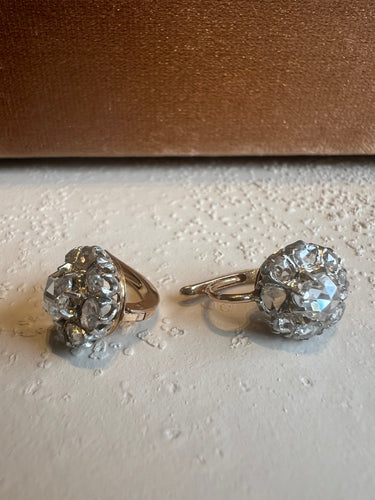 Boucles d'oreilles Victorian diamond earrings 58 Facettes