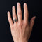 Bague 55 Bague ancienne chrysobéryl oeil de chat et diamants 58 Facettes 19-378-50