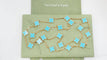 Collier VAN CLEEF & ARPELS - Sautoir Vintage Alhambra or jaune et turquoise 58 Facettes