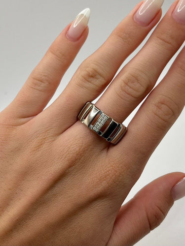 Bague 60 Bague Chaumet Class One or blanc et diamants 58 Facettes 671