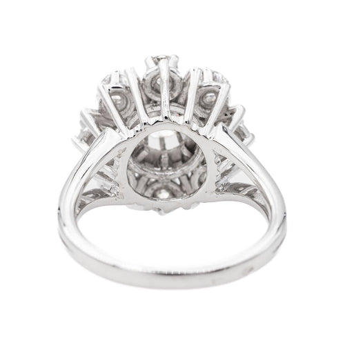 Bague 55.5 Bague Marguerite Or blanc Diamant 58 Facettes 3447716CN