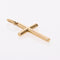 Pendentif Croix or fil rond 58 Facettes CVP111