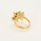 Bague 53 Bague or jaune et gris 58 Facettes CHAL0246