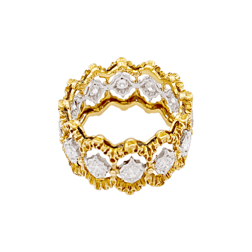 Bague 53 Bague Buccellati "Eternelle Band" or, diamants. 58 Facettes 34334