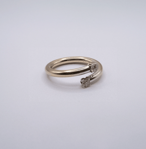 Bague 55 Bague Toi et Moi or blanc diamants 58 Facettes 17-GS30885-62