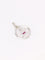 Pendentif Médaille amour AUGIS ronde or blanc Plus qu'hier moins que demain diamant rubis 58 Facettes J630