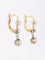 Boucles d'oreilles Dormeuses diamants taille rose or jaune 58 Facettes 1140.5