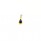 Collier Pendentif Goutte - Topaze & Diamant 58 Facettes