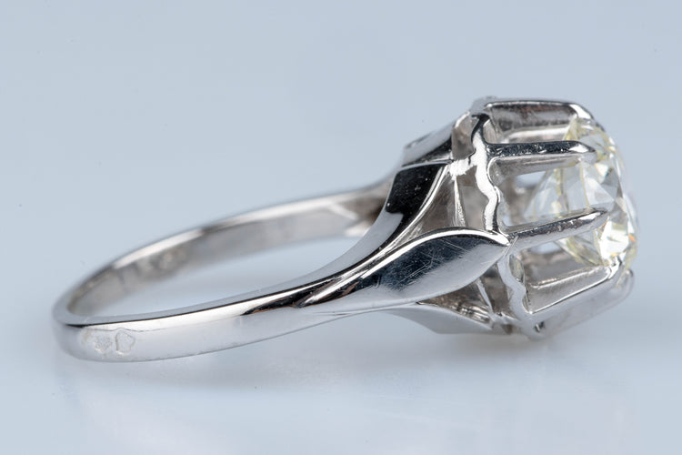 49 Bague or blanc platine diamant 2 carats 58 Facettes BGDOC244-107