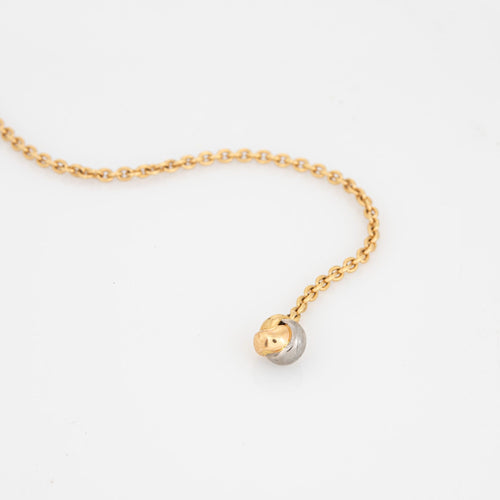 Collier Collier Cartier Pampilles Lariat en or 18 carats Trinity ajustable signé 58 Facettes G14217
