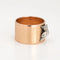 Bague 58 Bague feuille de diamant à large bande vintage en or rose 58 Facettes G13415