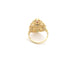 Bague Bague vintage en or jaune avec pierres précieuses 58 Facettes