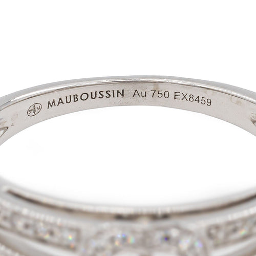 Bague 50.5 Mauboussin Bague Solitaire Chance of Love Or blanc Diamant 58 Facettes 2804213CN