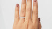 Bague Alliance américaine en or blanc et diamants 1,30ct 58 Facettes