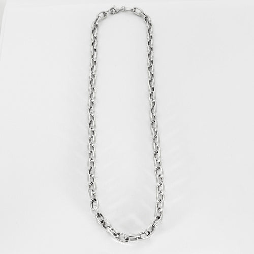 Collier Collier or blanc maille forçat 58 Facettes LP759