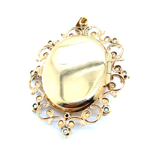 Pendentif Pendentif Porte Photo Napoléon III Or Jaune 58 Facettes