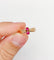 Bague 51.5 Bague antique or rose, rubis synthétiques et perles 58 Facettes A05426
