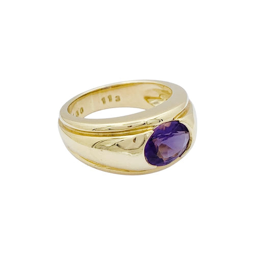 Bague 53 Bague Boucheron, "Roxane", or jaune, améthyste. 58 Facettes 35023