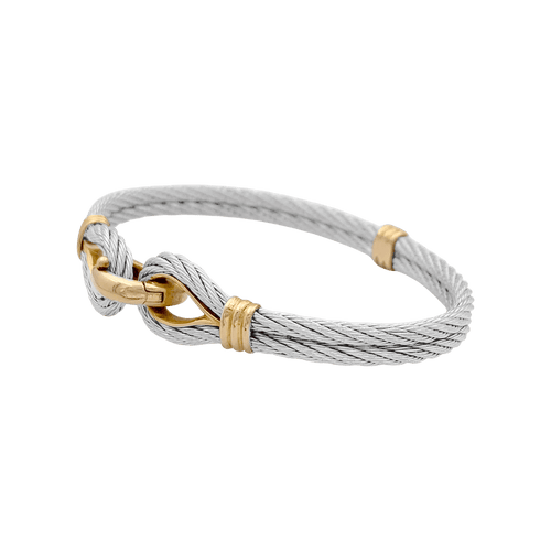 Bracelet Bracelet vintage Fred, "Force 10", or jaune, acier. 58 Facettes 34669