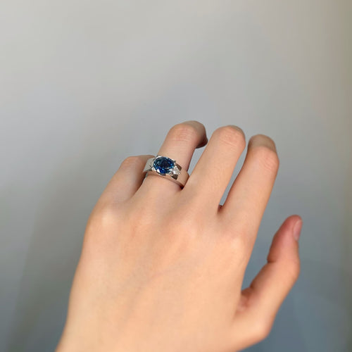 Bague 51 Bague - Or, Saphir & Diamants 58 Facettes 220132R