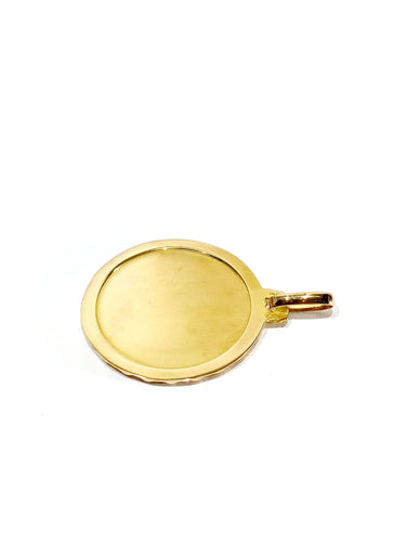 Pendentif Médaille Vierge en or rose 58 Facettes