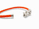 Bracelet bracelet FRED force 10 gm 0b0005 manille en or blanc 18k 2 cordons 58 Facettes 271113