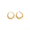Boucles d'oreilles Boucles d'oreilles créoles godronnées or jaune 58 Facettes