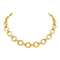 Collier Collier en or jaune, maillons ovales et diamants. 58 Facettes 34706