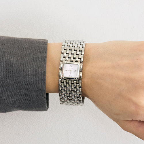 Montre CARTIER - Panthère Ruban - cadran nacre rose 58 Facettes