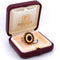 Bague 56 Anello vintage en or jaune 18 kt avec grenats 58 Facettes AN484