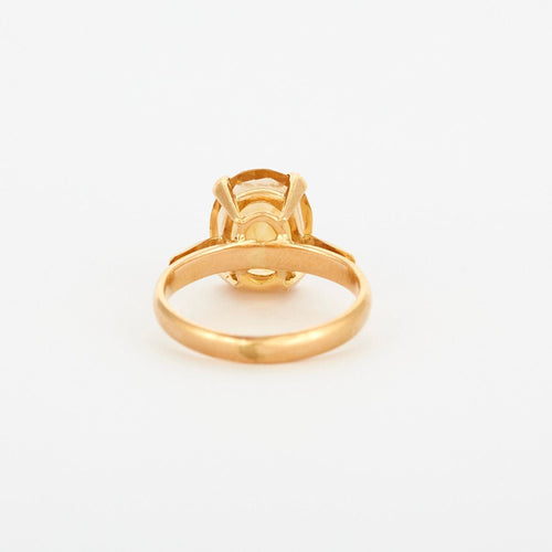bague 50 Bague en or jaune avec citrine 58 Facettes 219-1