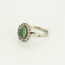 Bague  en or blanc, or jaune, émeraude et diamants