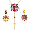 Boucles d'oreilles Collier et Boucles d’oreilles en or jaune 18 carats 58 Facettes