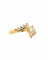 Bague 54 Bague croisée en or jaune 18 carats et diamants 58 Facettes