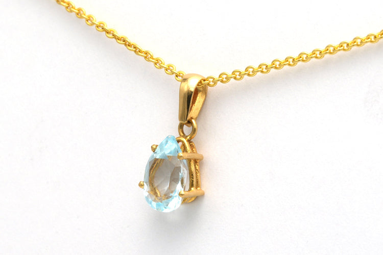 Pendentif Pendentif en or 18 carats et topaze (0.77 ct) 58 Facettes 19111