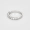 Bague 58,5 Alliance semi pavé en or blanc et diamants 58 Facettes B250483