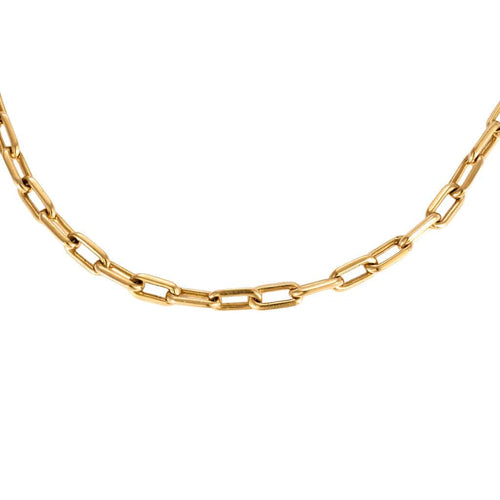 Collier Chaine or jaune maille jaseron 58 Facettes ENG104382