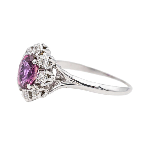 Bague 49 Bague Pompadour Or blanc Rubis 58 Facettes 3460728CN