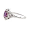 Bague 49 Bague Pompadour Or blanc Rubis 58 Facettes 3460728CN